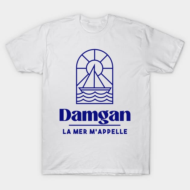 Damgan the sea is calling me - Brittany Morbihan 56 Sea Holidays Beach T-Shirt by Tanguy44